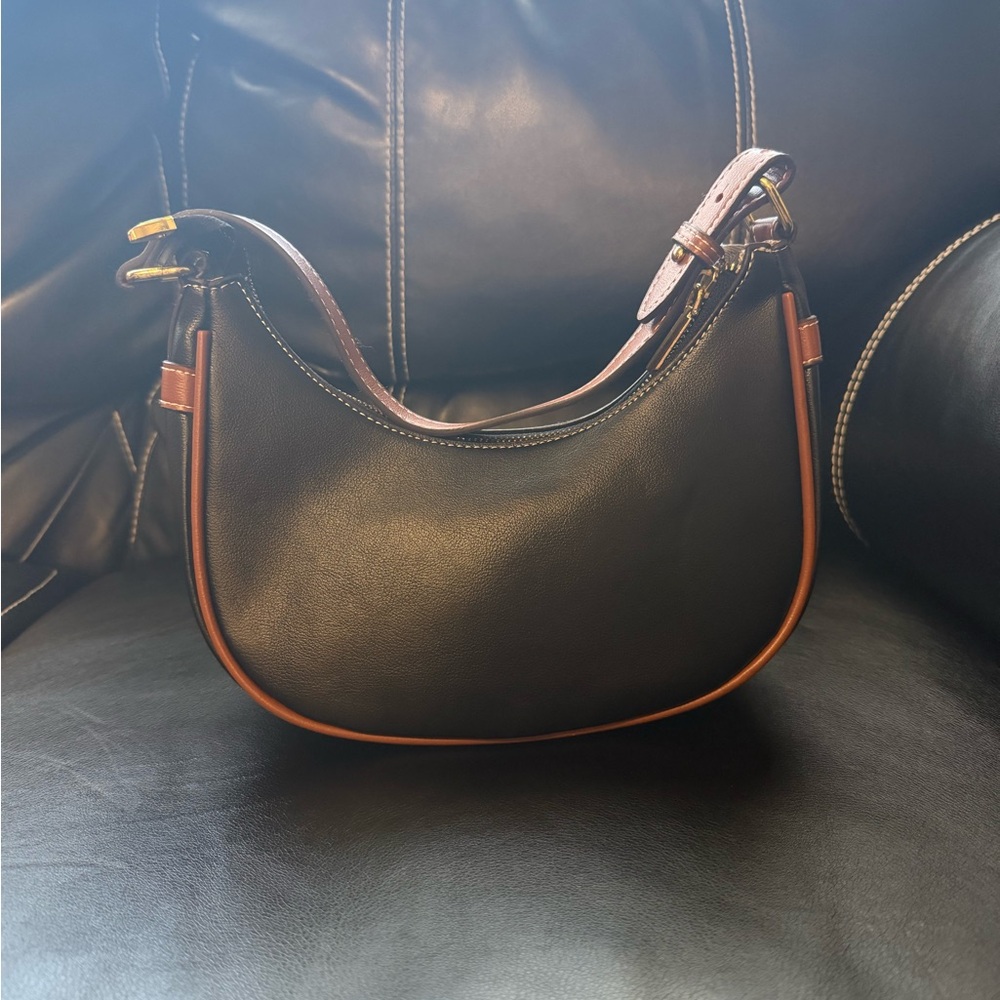 Black and Brown Shoulder Bag